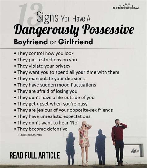 dating signs a guy is possessive